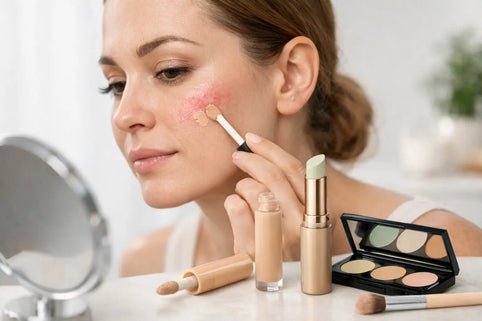 Beste concealer tegen roodheid kiezen - Mineralissima
