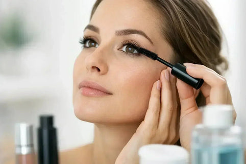 Mascara für empfindliche Augen sanft auftragen