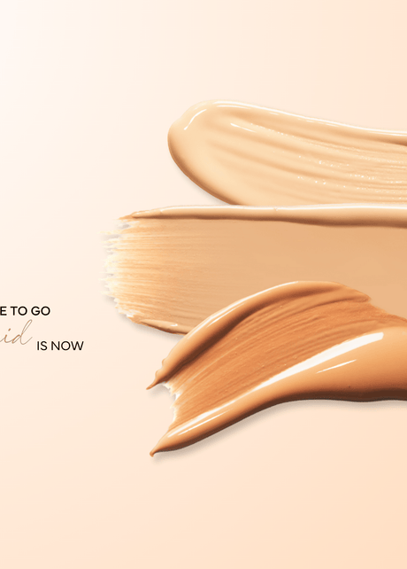 Vloeibare foundation in verschillende tonen, natuurlijke foundation voor een perfecte huidlook.