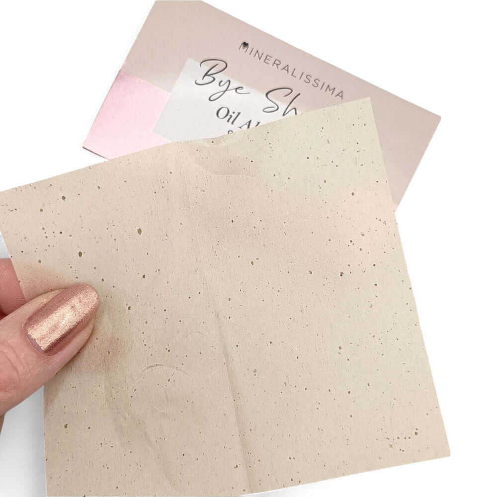 Ölabsorbierende Blotting Papers Bye Shine! – Mineralissima