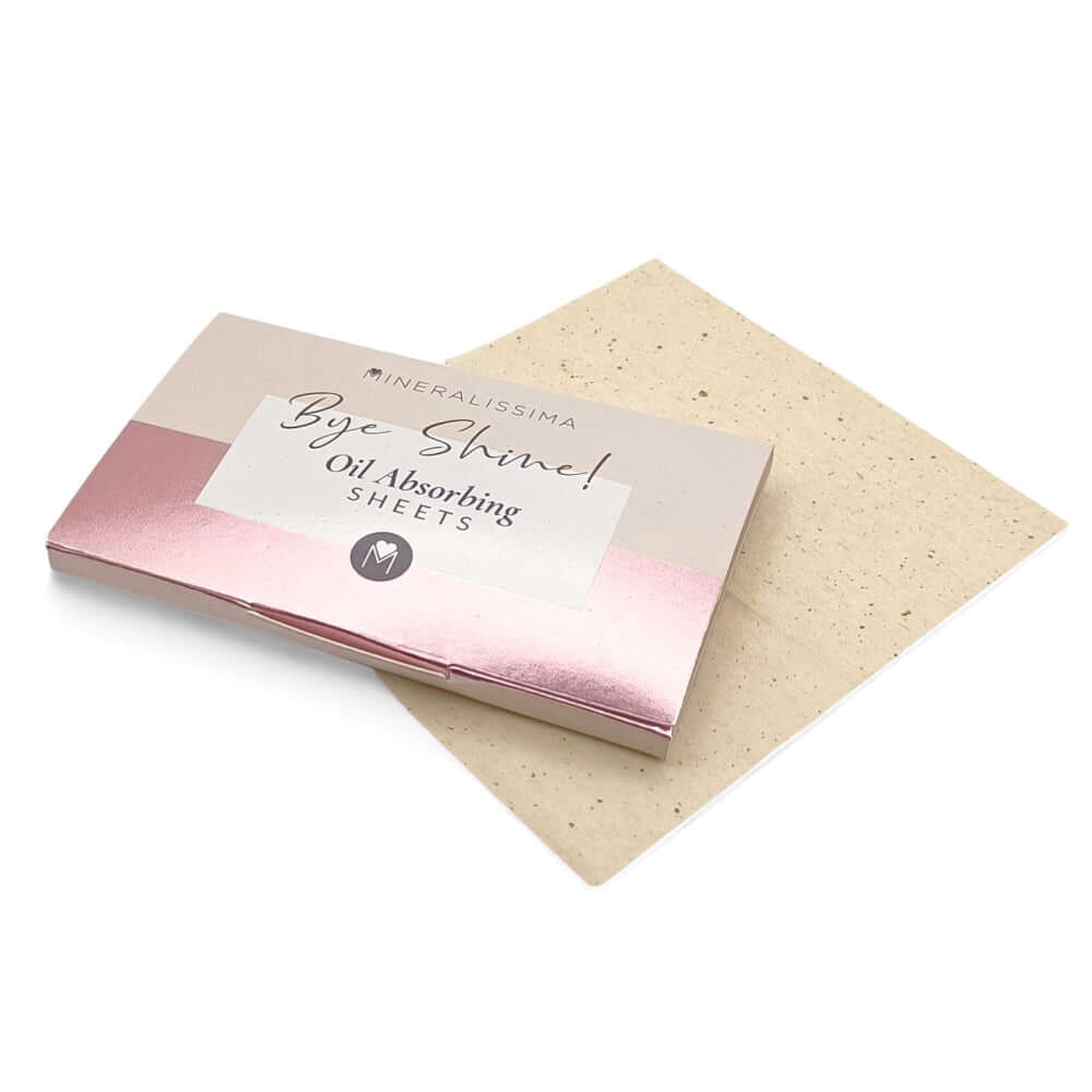 Bye Shine! Blotting Paper mit grünem Tee – Mineralissima