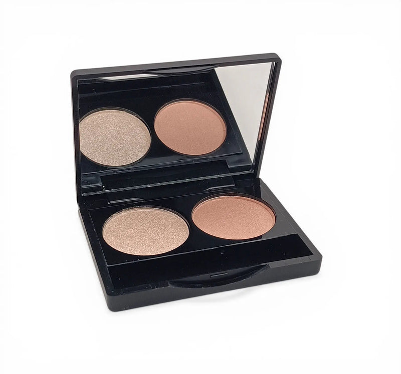 Kompaktes Highlighter Duo Pink Fizz & Champagne – Mineralissima