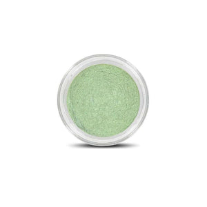 Hellgrüner Mineral Lidschatten Envy im Tiegel