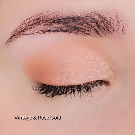 Augen-Make-up mit Vintage und Rose Gold