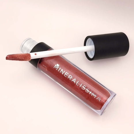 Lippen-Make-up mit Lipgloss Lola von Mineralissima