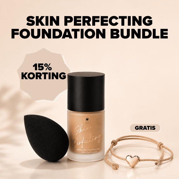 Liquid-Foundation-Set mit Skin Perfecting Foundation, Blender und Armband – Mineralissima