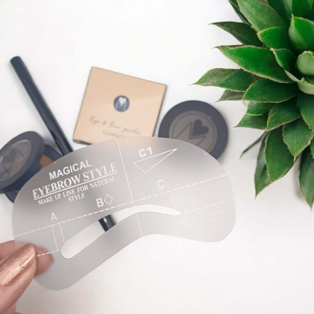 Wenkbrauw sjablonen, 4x Magical Eyebrow style - Mineralissima